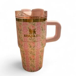 Stanley LoveShackFancy Pink and Gold Floral Mug